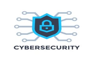 cyber security vector logo with shield